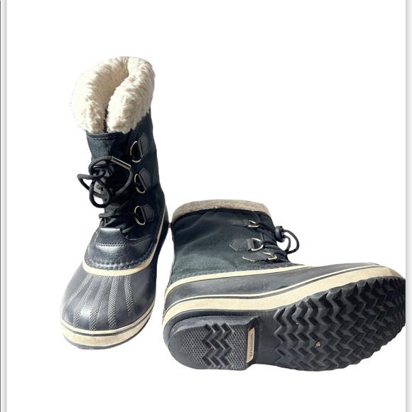Sorel Black Winter Boots Size 5 - Picture 7 of 10